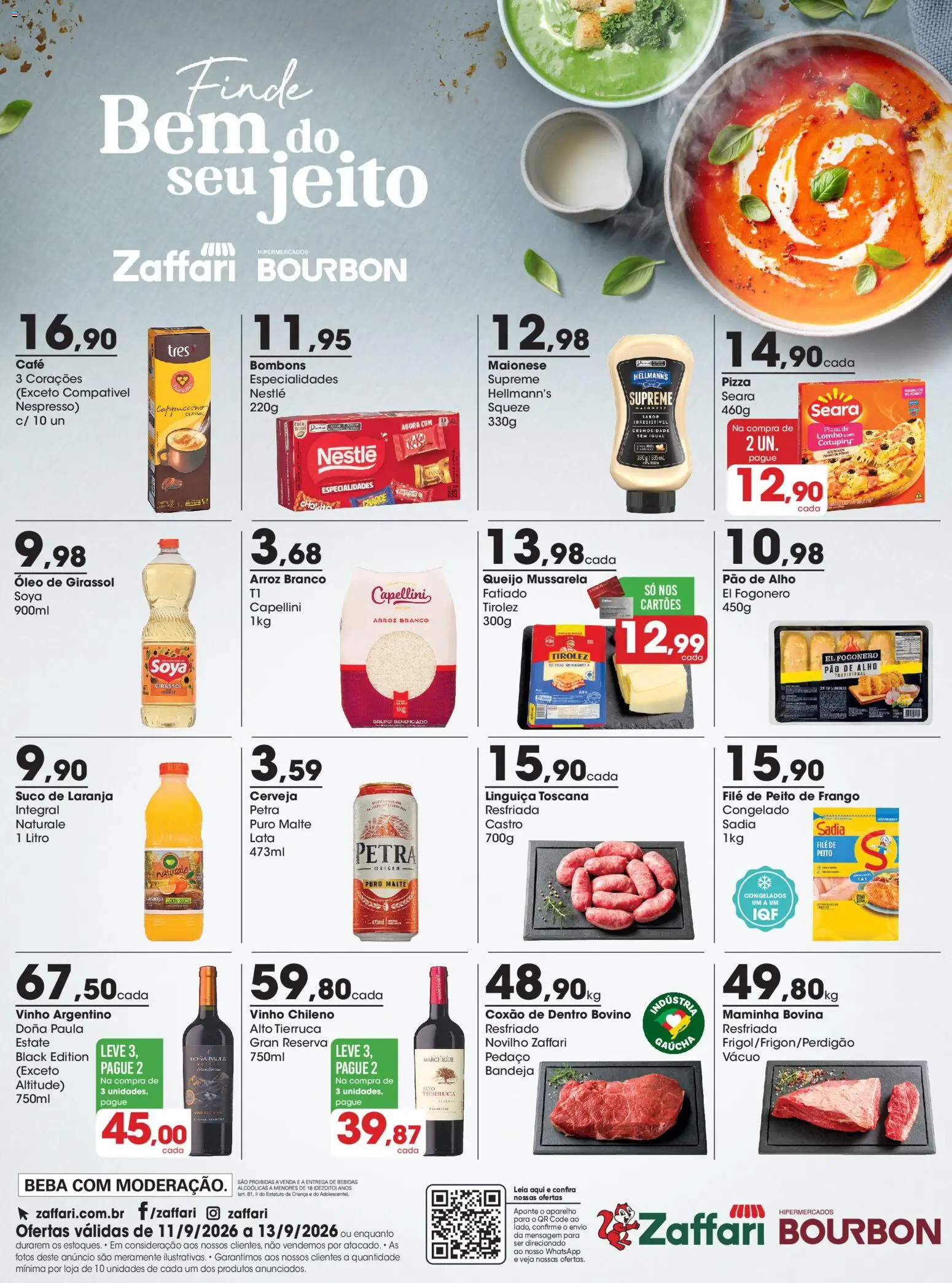 Pré-Visualização do folheto "Zaffari ofertas Final de Semana - RS" da loja Zaffari válido a partir de 11/09/2026