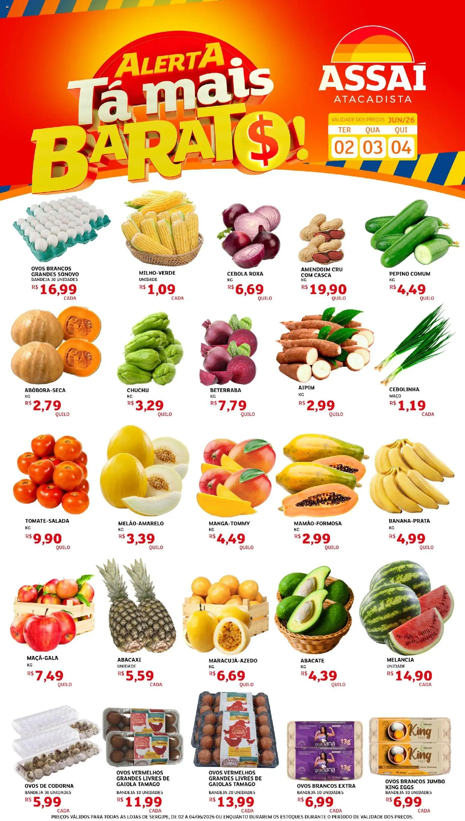 Pré-Visualização do folheto "Assaí Atacadista ofertas - SE" da loja Assaí Atacadista válido a partir de 02/06/2026