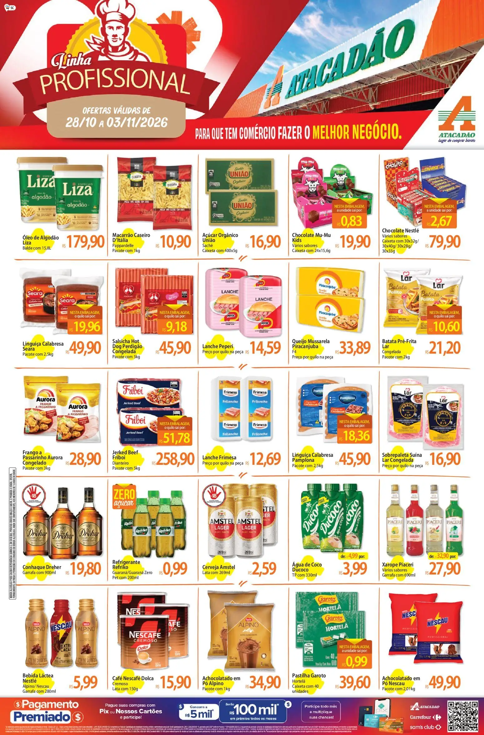 Pré-Visualização do folheto "Atacadão ofertas - SC" da loja Atacadão válido a partir de 28/10/2026