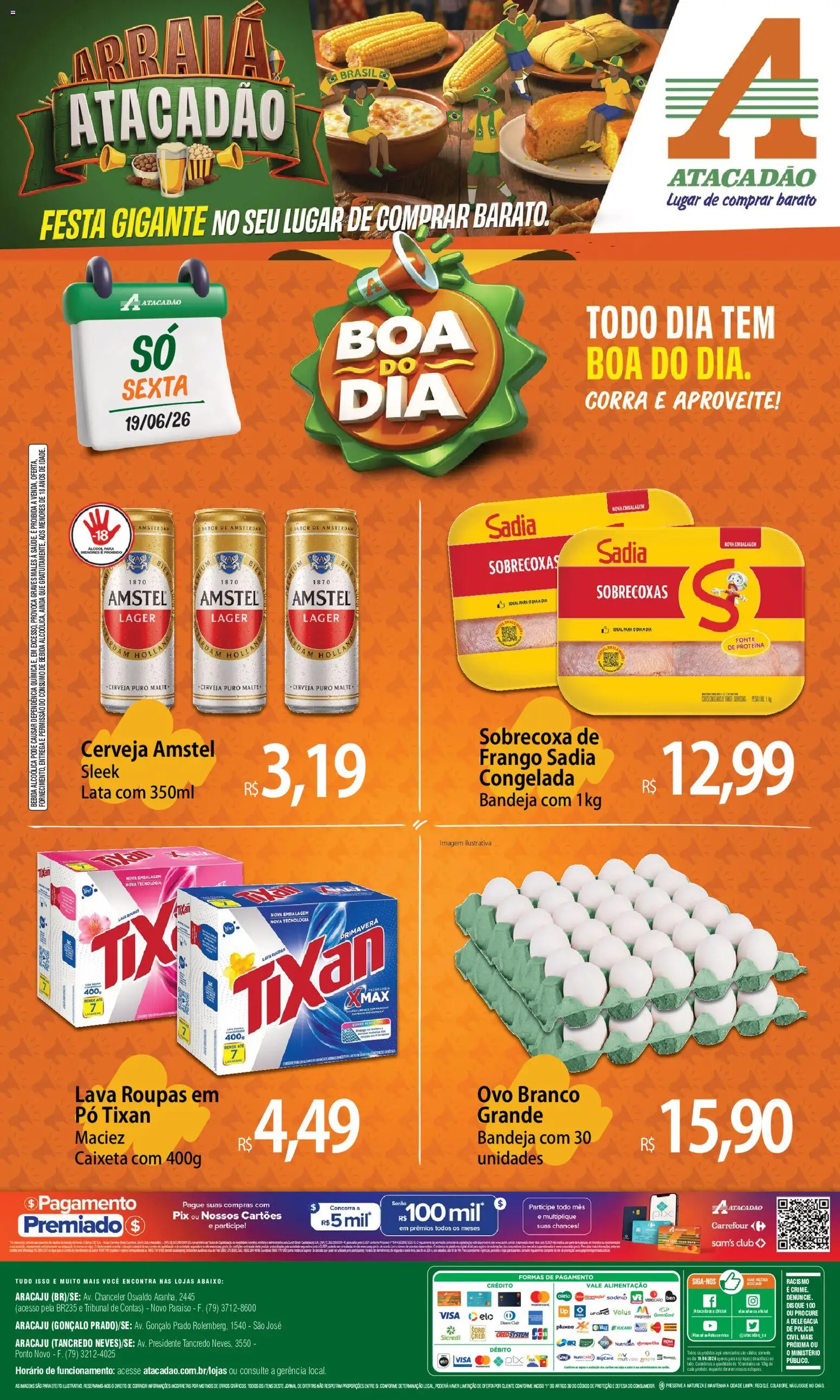 Pré-Visualização do folheto "Atacadão ofertas - SE" da loja Atacadão válido a partir de 19/06/2026