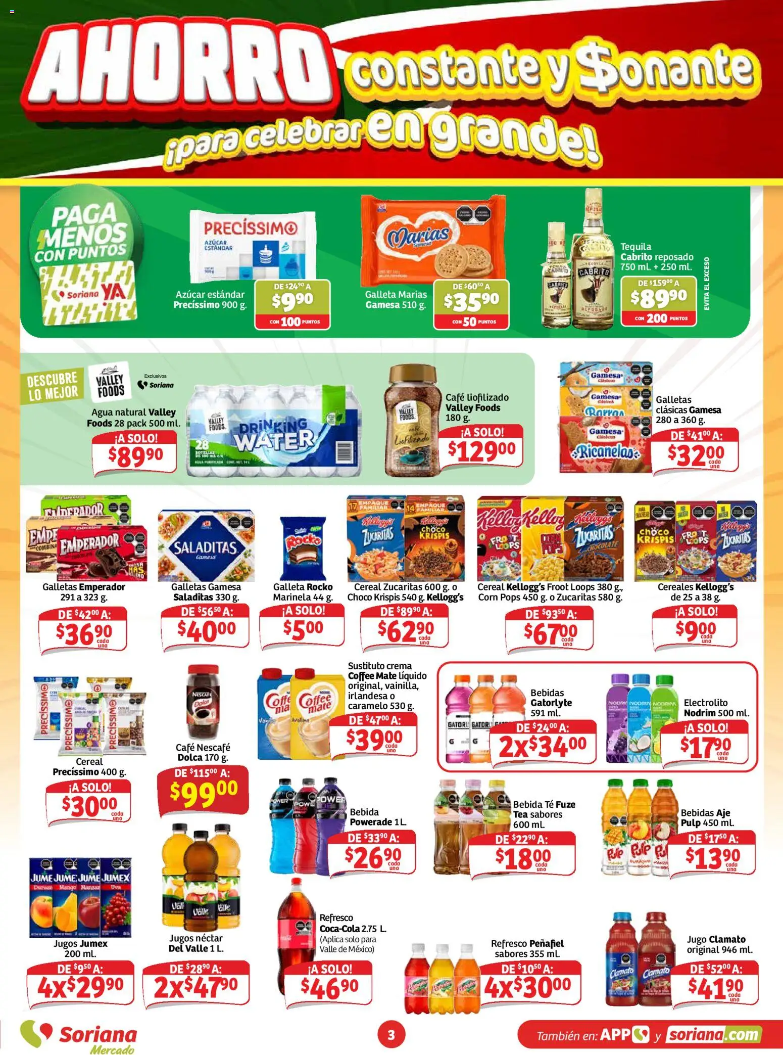 Vista previa las ofertas de la tienda Soriana - Soriana Ahorro constante y sonante Mercado Nacional desde el 04/09/2026 