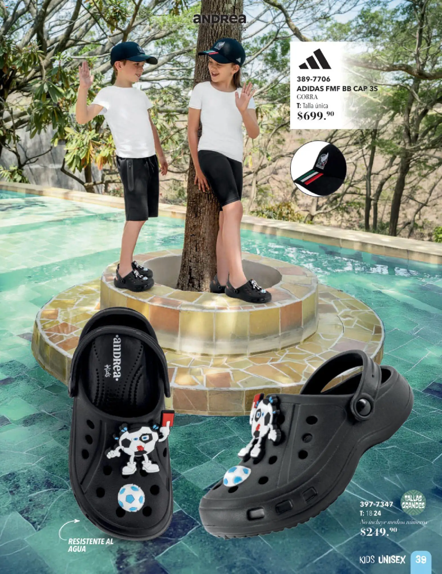 Vista previa las ofertas de la tienda Andrea - Andrea catálogo Infantil desde el 24/05/2026 - Agua, Gorra
