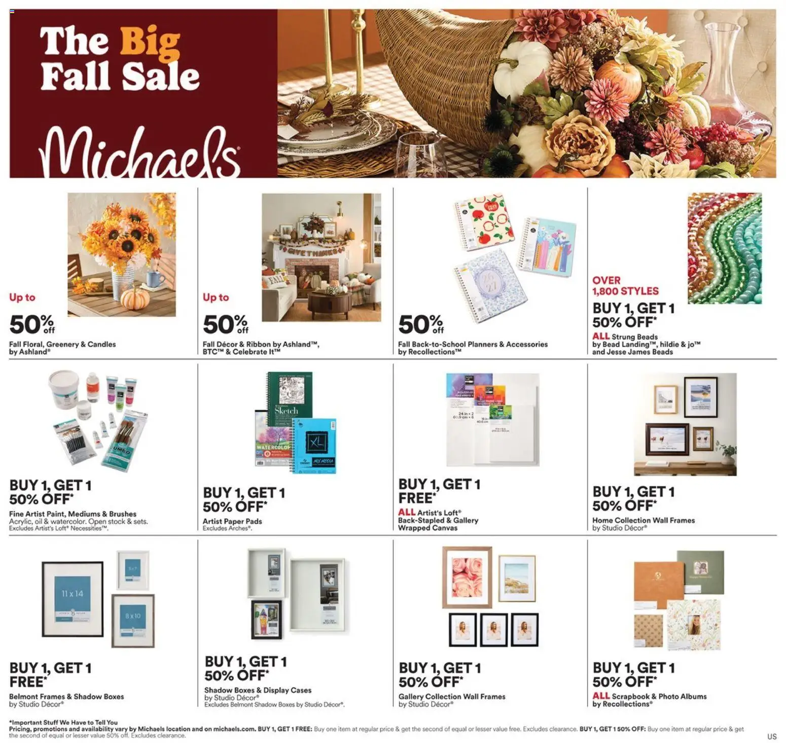 Preview of leaflet Michaels weekly flyer / circulaire from shop Michaels is valid from Aug 28, 2026
