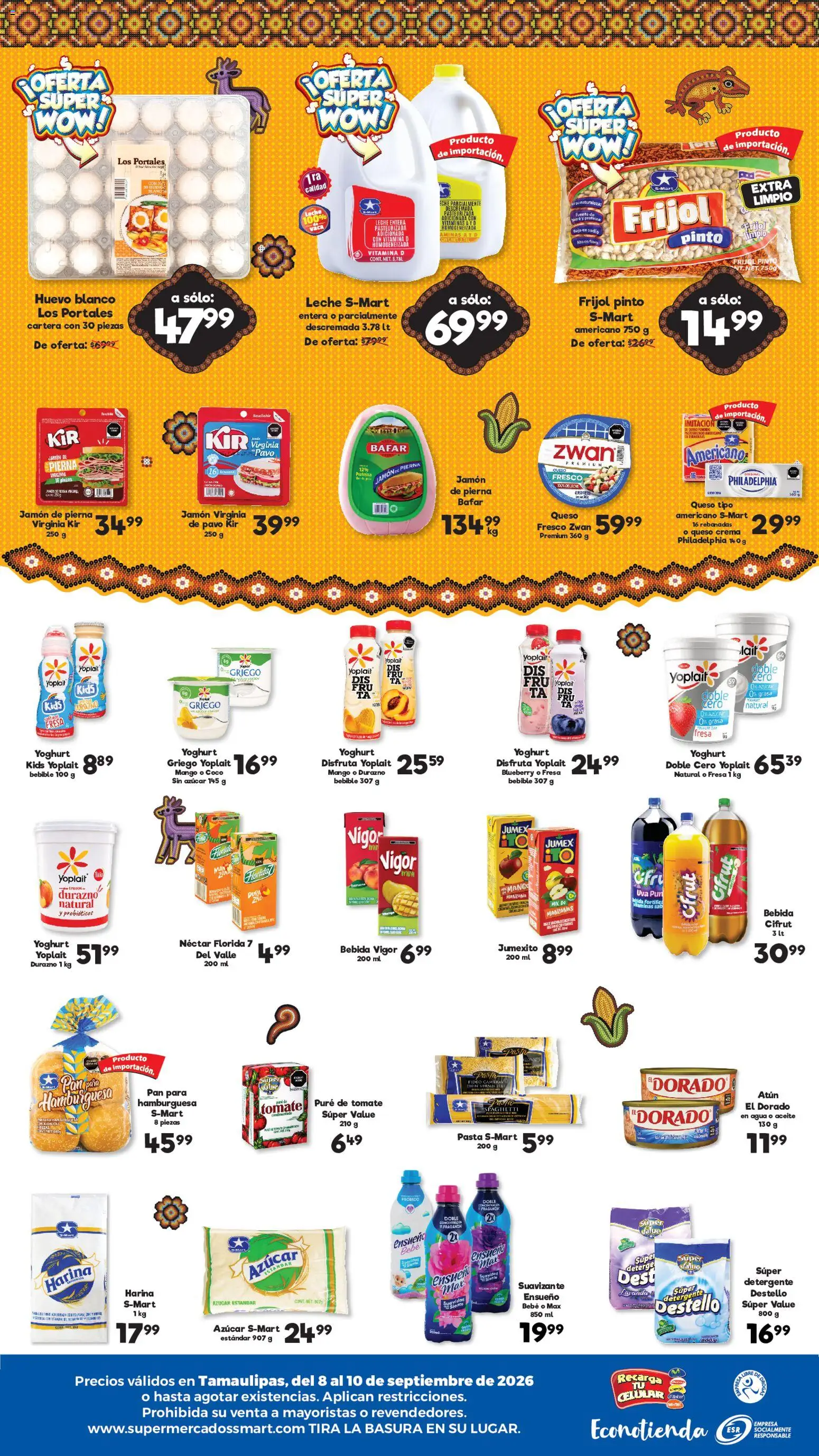 Vista previa las ofertas de la tienda S-Mart - S-Mart folleto Ofertas de feria Reynosa desde el 08/09/2026 