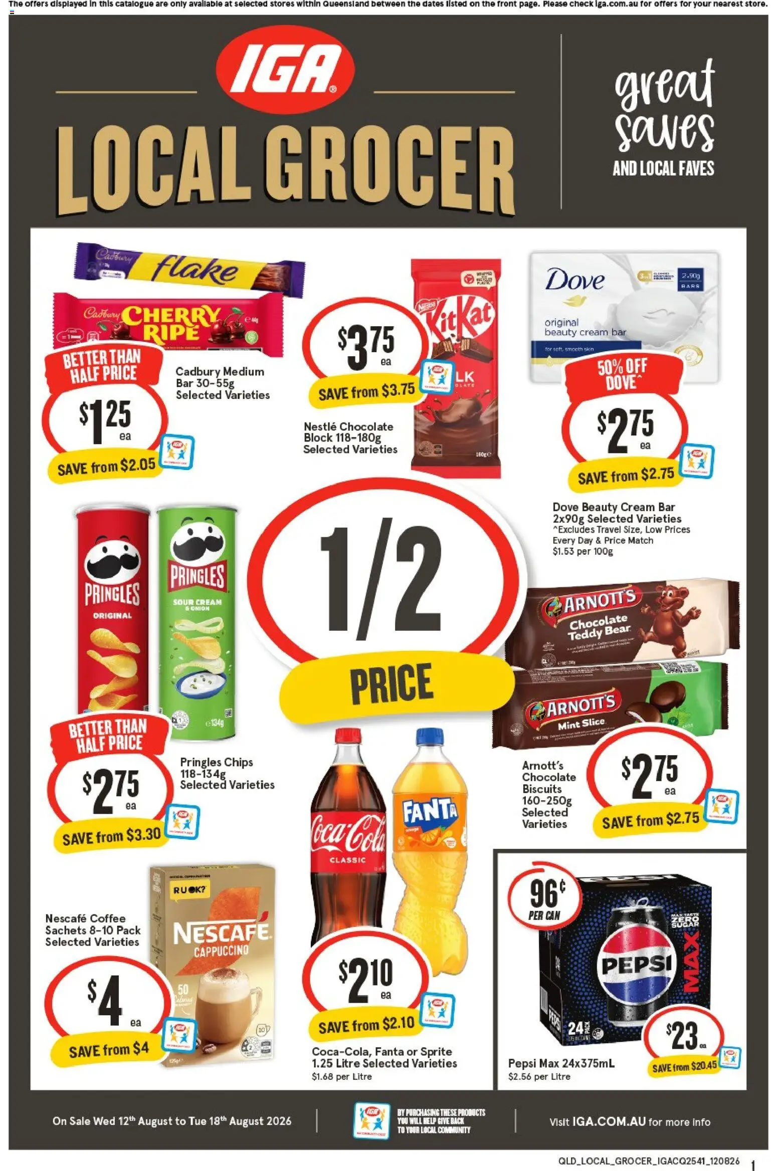 Preview of catalogue IGA Local Grocer QLD from shop IGA valid 12/08/2026