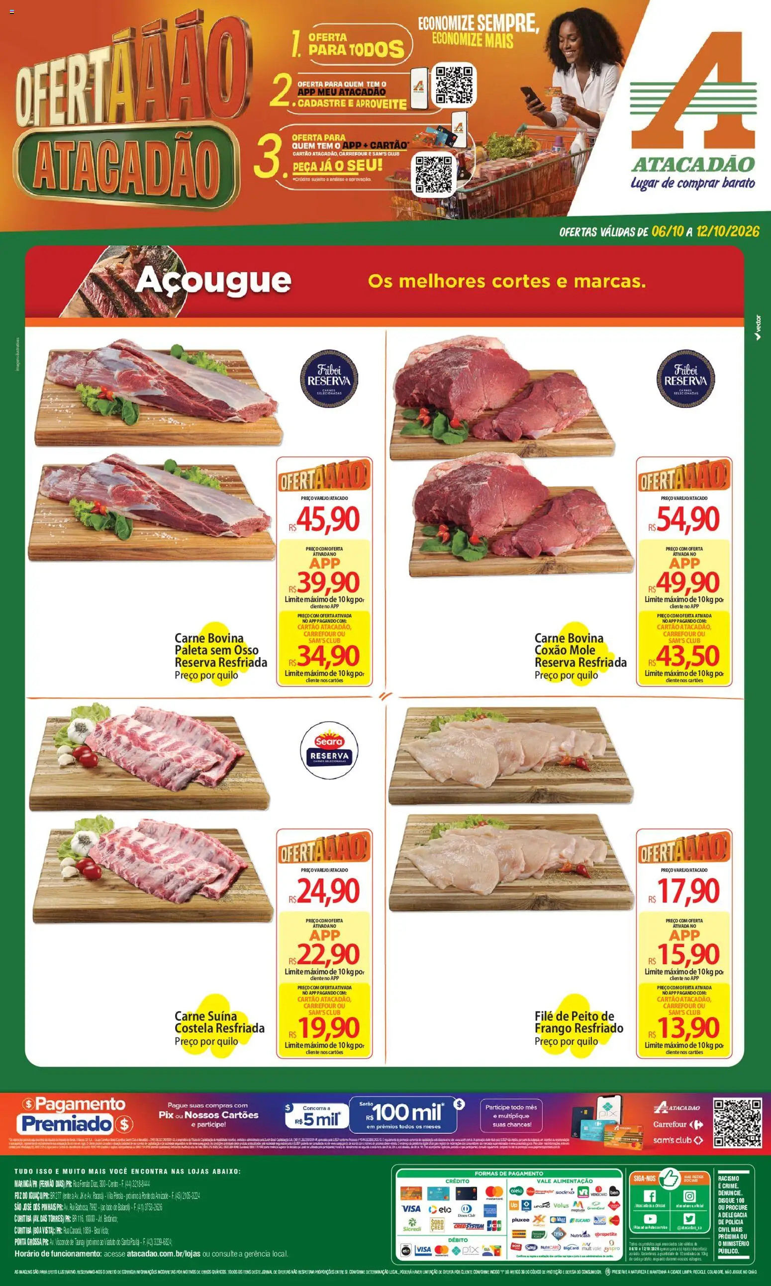 Pré-Visualização do folheto "Atacadão ofertas - PR" da loja Atacadão válido a partir de 06/10/2026