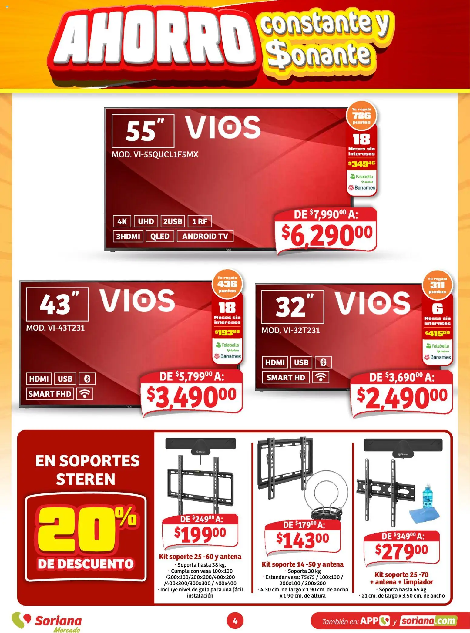 Vista previa las ofertas de la tienda Soriana - Soriana folleto Ahorro constante y sonante desde el 23/10/2026 