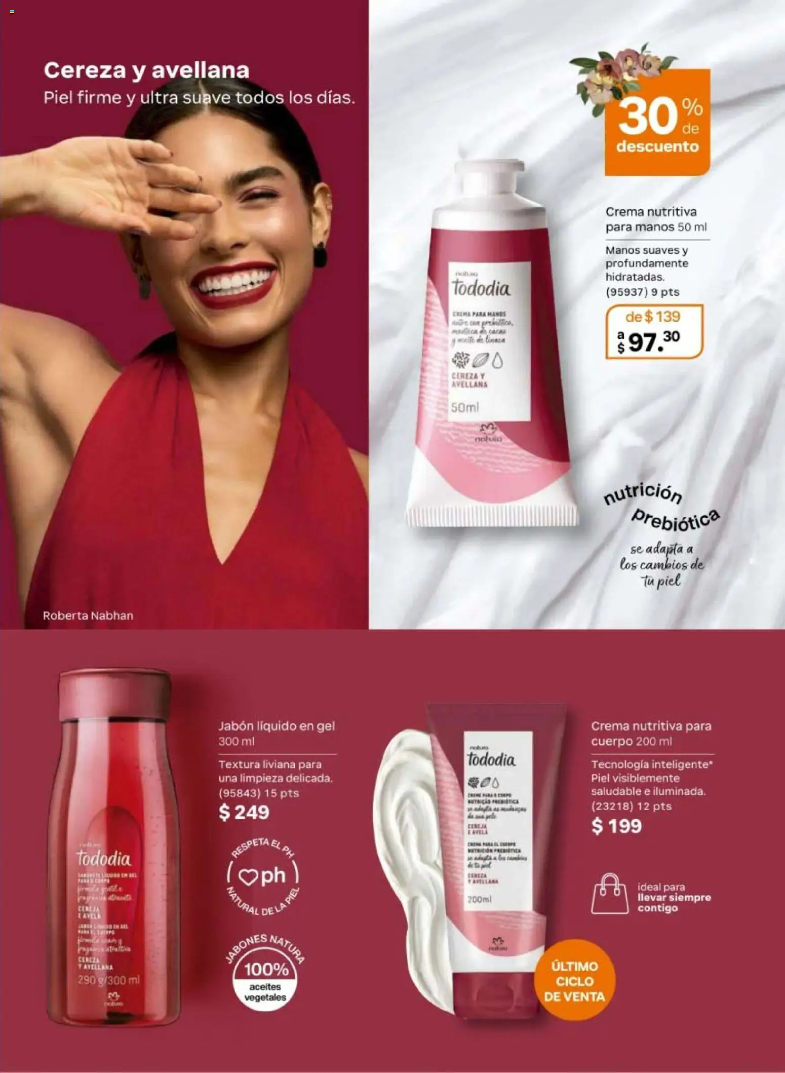 Vista previa las ofertas de la tienda Natura - Natura campaña 6 2026 desde el 02/04/2026 - Crema, Jabón, Jabón líquido