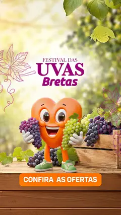 Pré-Visualização do folheto "Bretas ofertas Uvas" da loja Bretas válido a partir de 22/09/2026