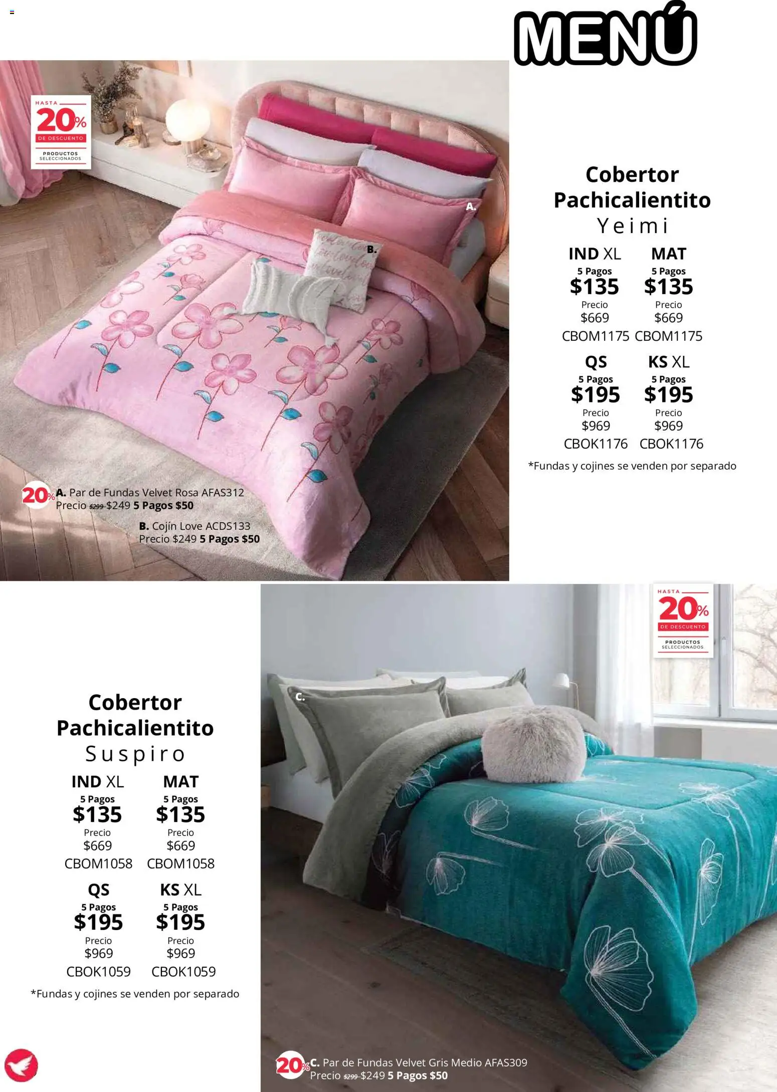 Vista previa las ofertas de la tienda Colchas Concord - Colchas Concord catálogo Colección Cobertor desde el 01/08/2026 