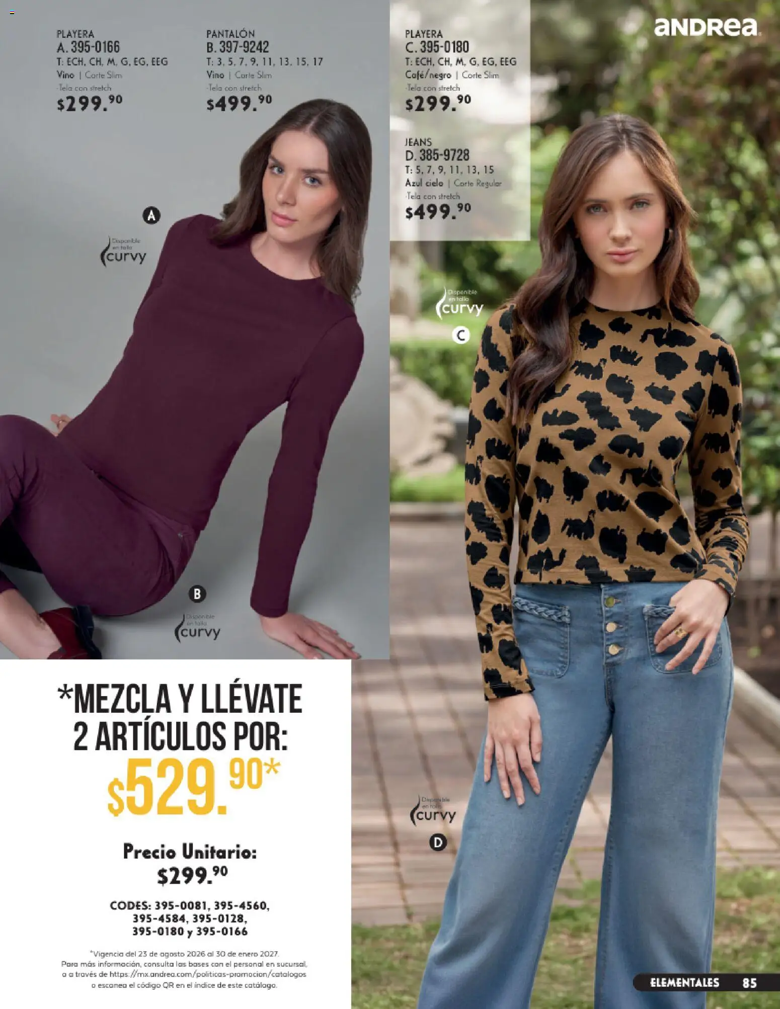 Vista previa las ofertas de la tienda Andrea - Andrea catálogo Vestir desde el 23/08/2026 