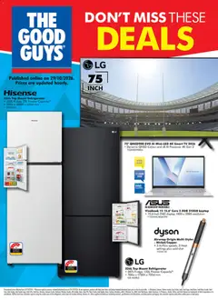Preview of catalogue The Good Guys catalogue from shop The Good Guys valid 29/10/2026