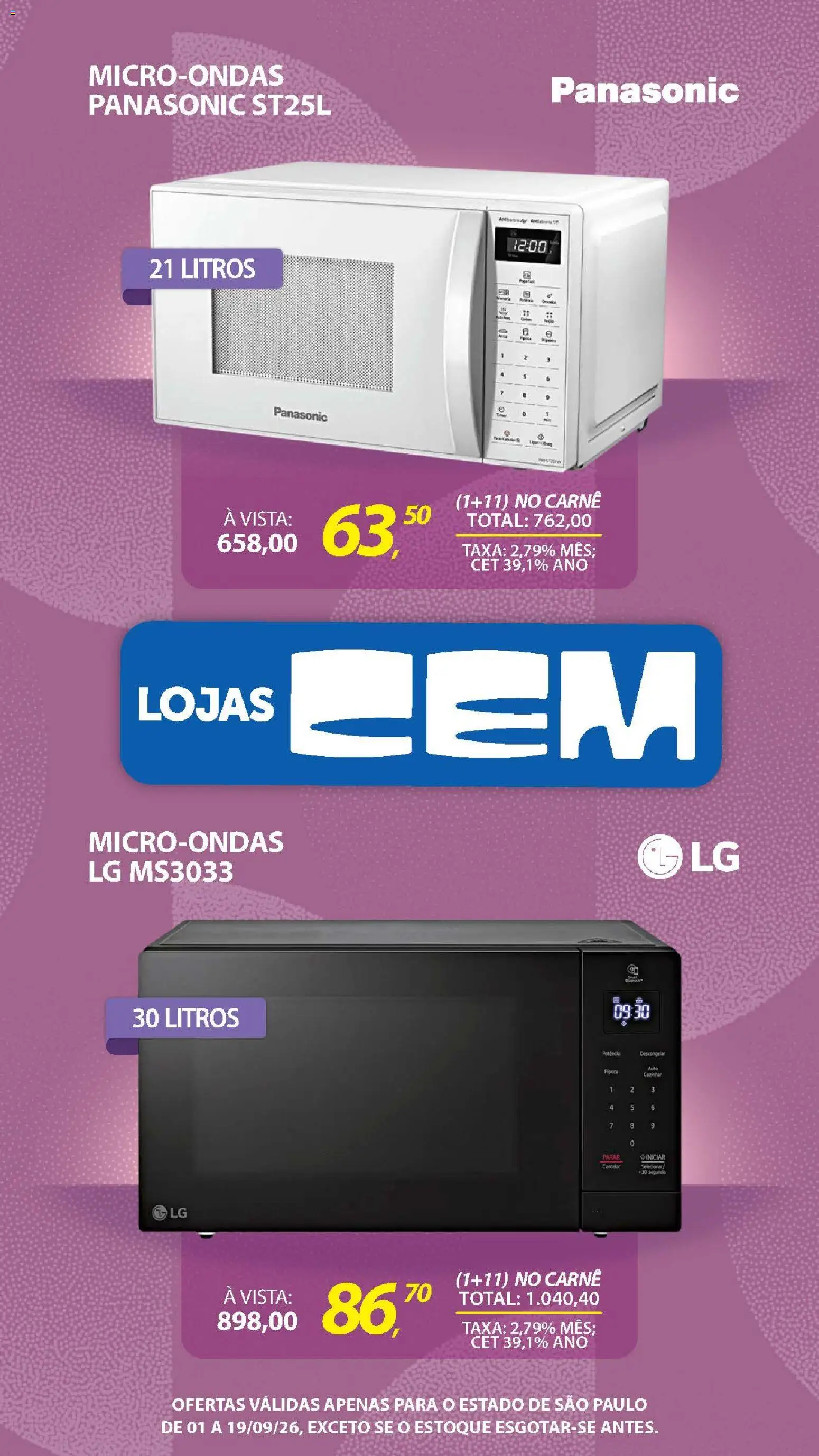 Ofertas Lojas Cem até 19/09/2026. - Página 58