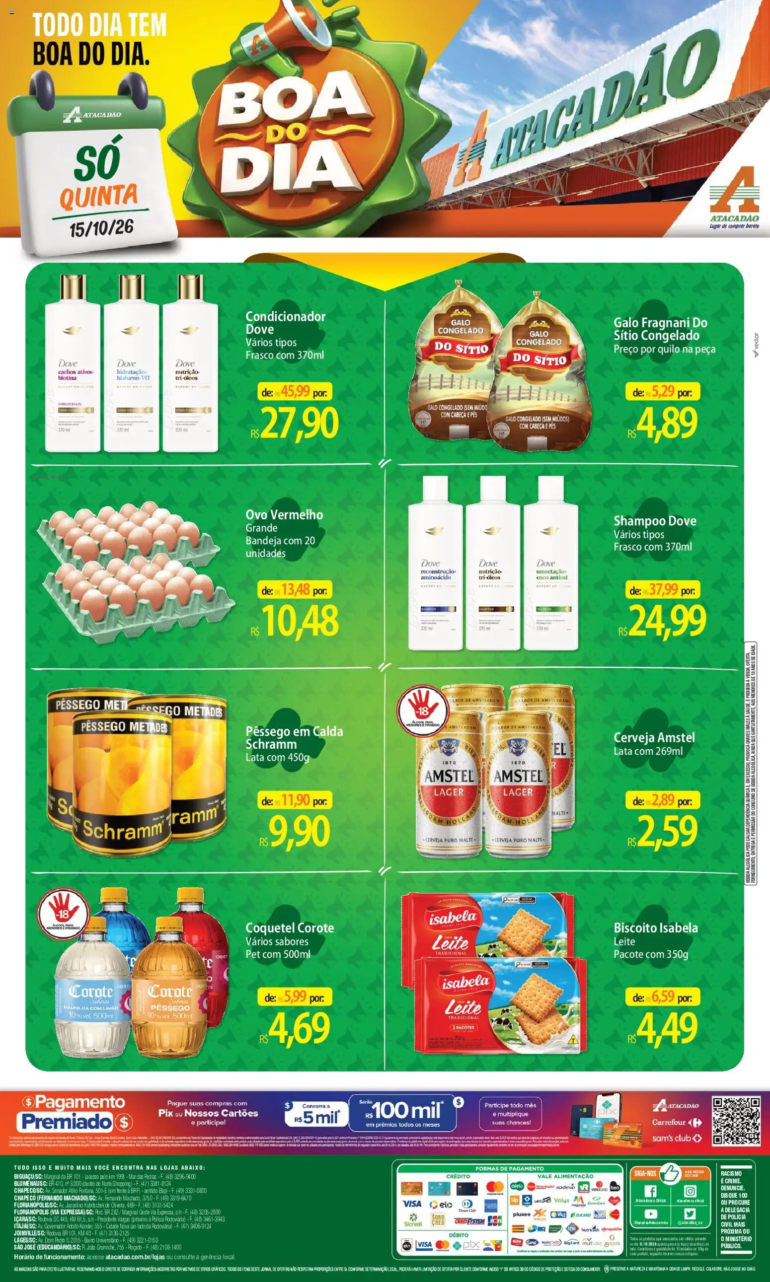 Pré-Visualização do folheto "Atacadão ofertas - SC" da loja Atacadão válido a partir de 15/10/2026