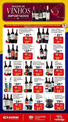 Pré-Visualização do folheto "Semar Supermercado ofertas Vinhos" da loja Semar Supermercado válido a partir de 18/07/2026