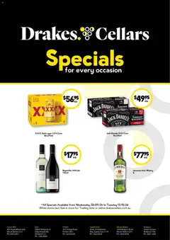 Preview of catalogue Drakes catalogue Cellars from shop Drakes valid 30/09/2026