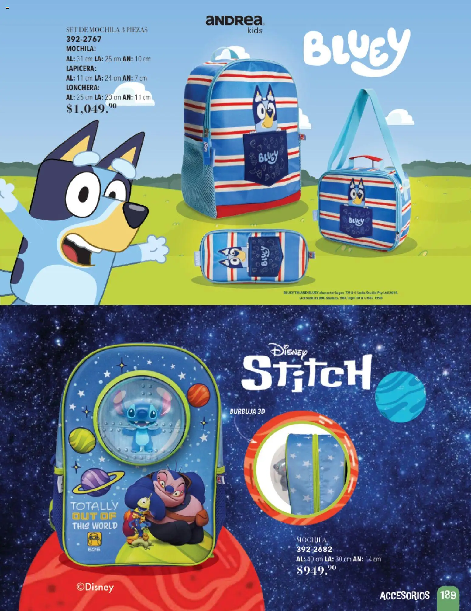 Vista previa las ofertas de la tienda Andrea - Andrea catálogo Infantil desde el 24/05/2026 - Mochila