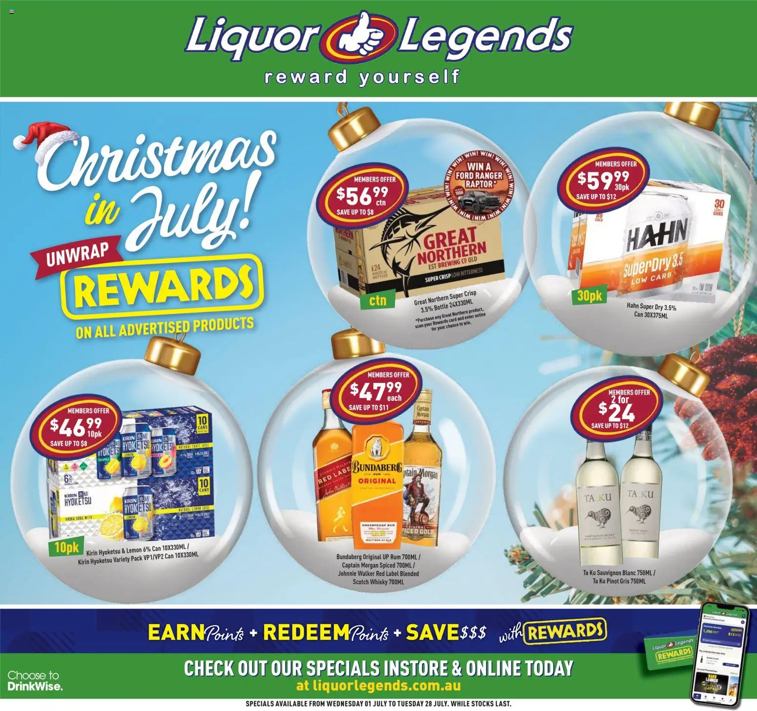 Preview of catalogue Liquor Legends catalogue from shop Liquor Legends valid 01/07/2026 - Scotch whisky, Rum, Captain Morgan, Lemon, Scotch