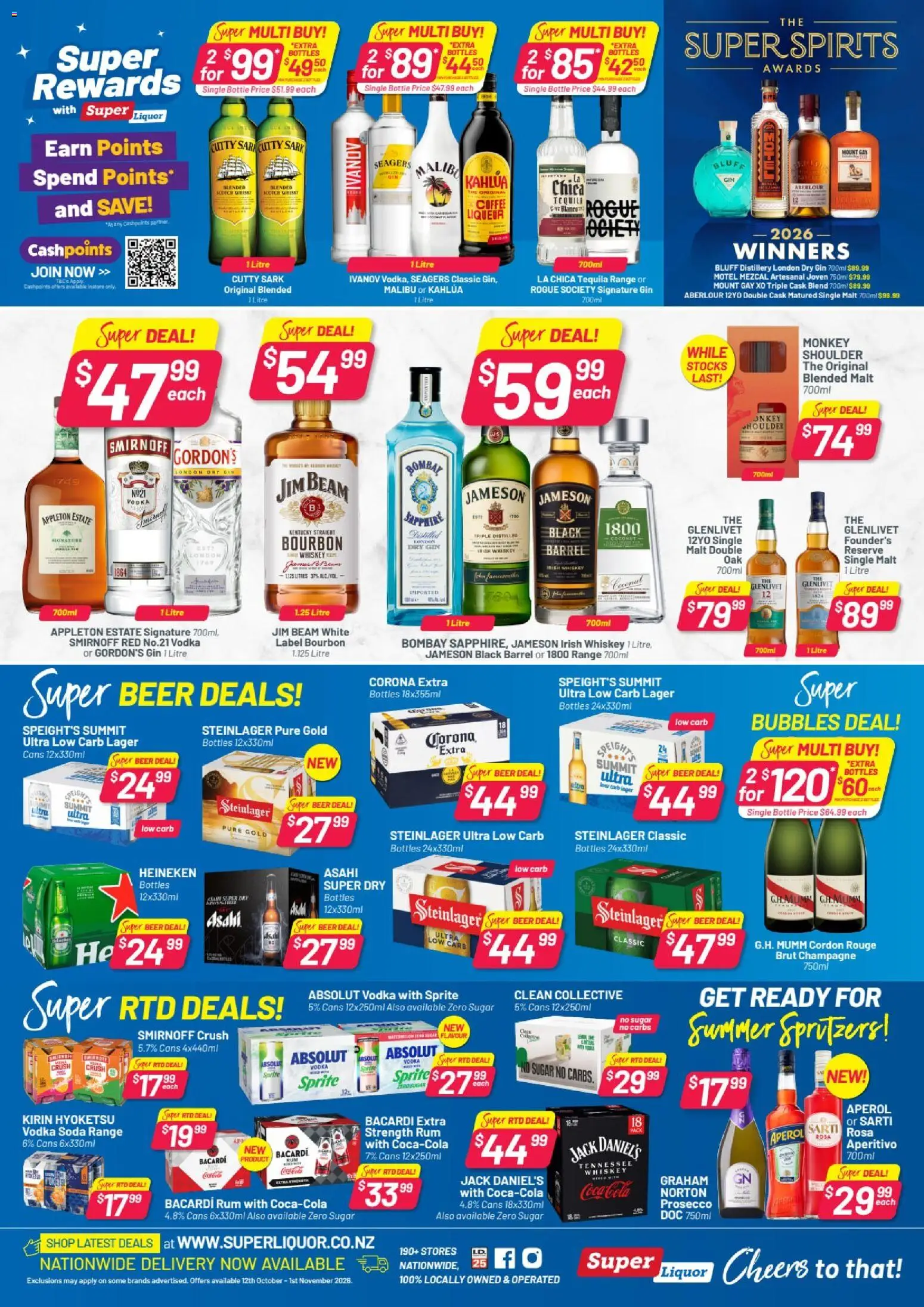 Preview of catalogue Super Liquor catalogue from shop Super Liquor valid 12 Oct 2026