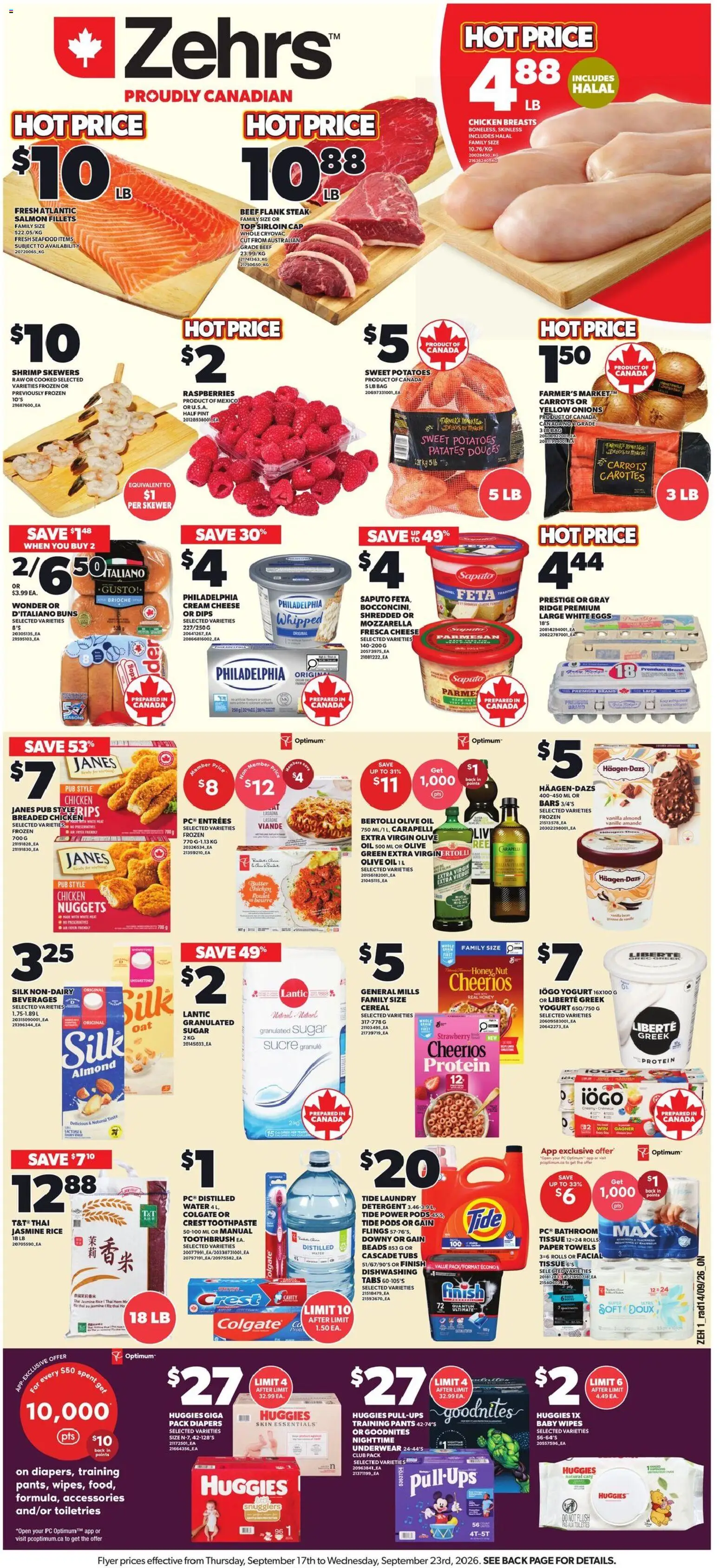 Preview of leaflet Zehrs weekly flyer / circulaire from shop Zehrs is valid from Sep 17, 2026