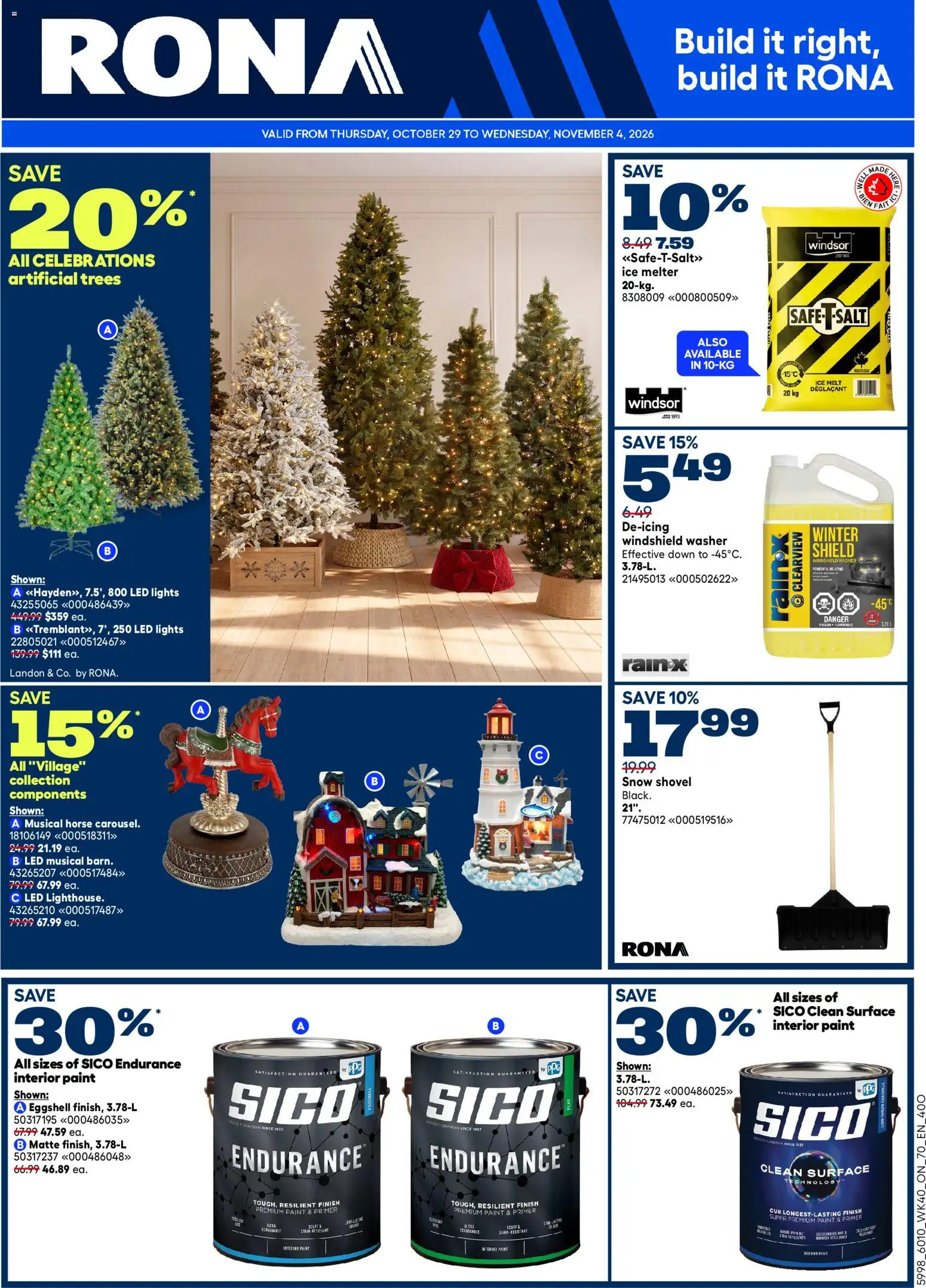 Preview of leaflet Rona weekly flyer from shop Rona is valid from Oct 29, 2026