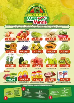 Pré-Visualização do folheto "Mart Minas ofertas Hortifruti II" da loja Mart Minas válido a partir de 24/09/2026