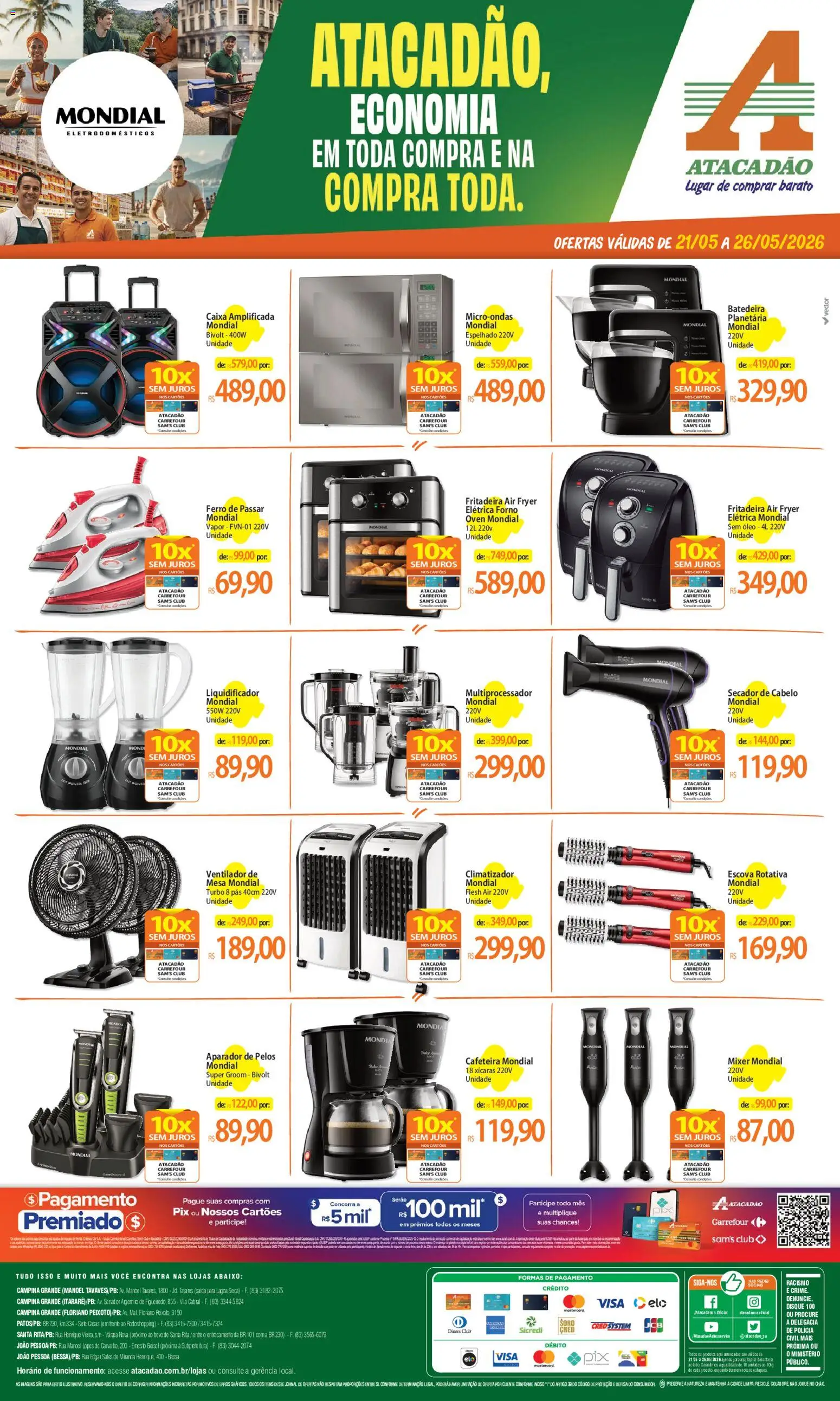 Pré-Visualização do folheto "Atacadão ofertas - PB" da loja Atacadão válido a partir de 21/05/2026