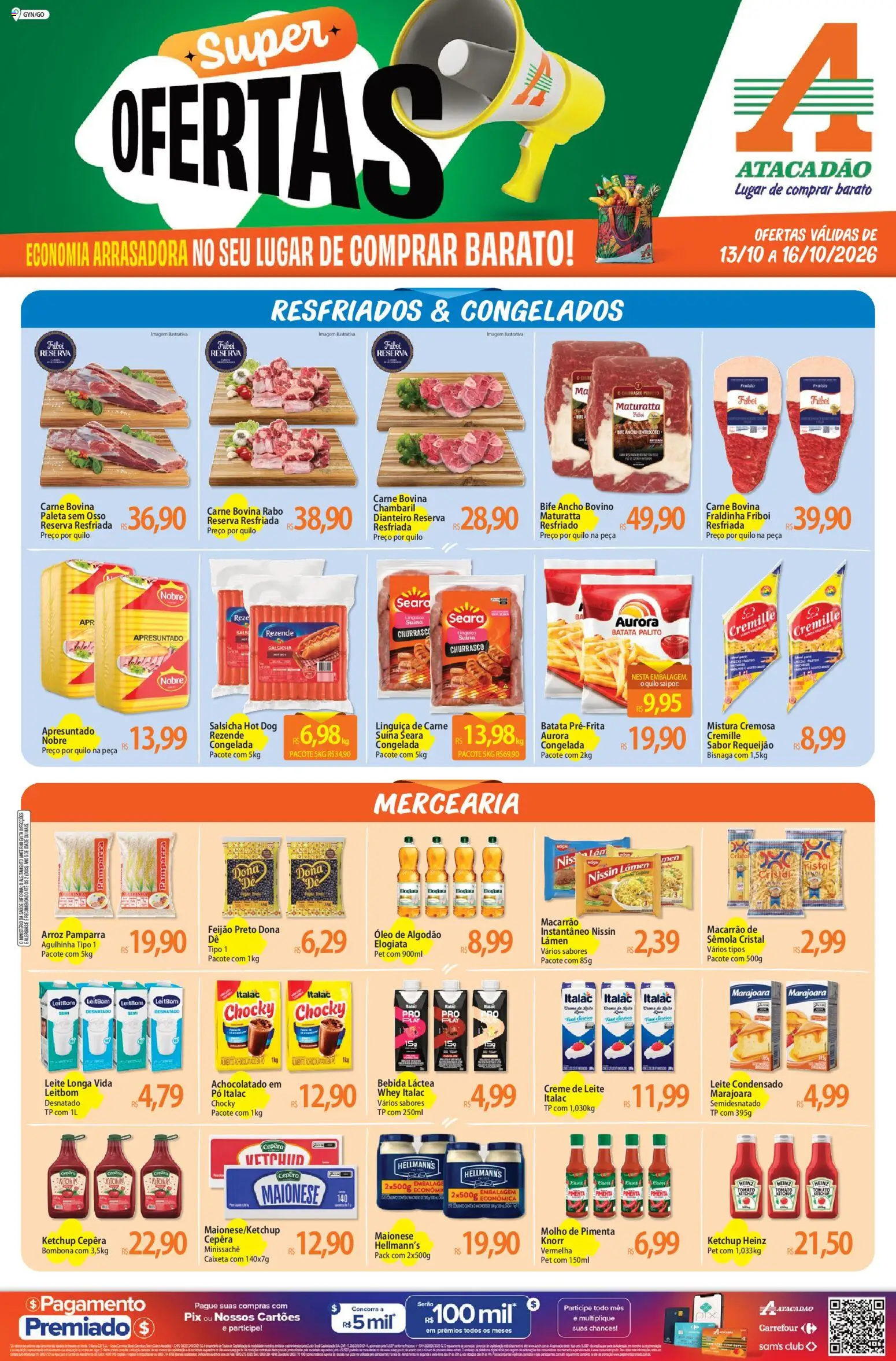 Pré-Visualização do folheto "Atacadão ofertas - GO" da loja Atacadão válido a partir de 13/10/2026