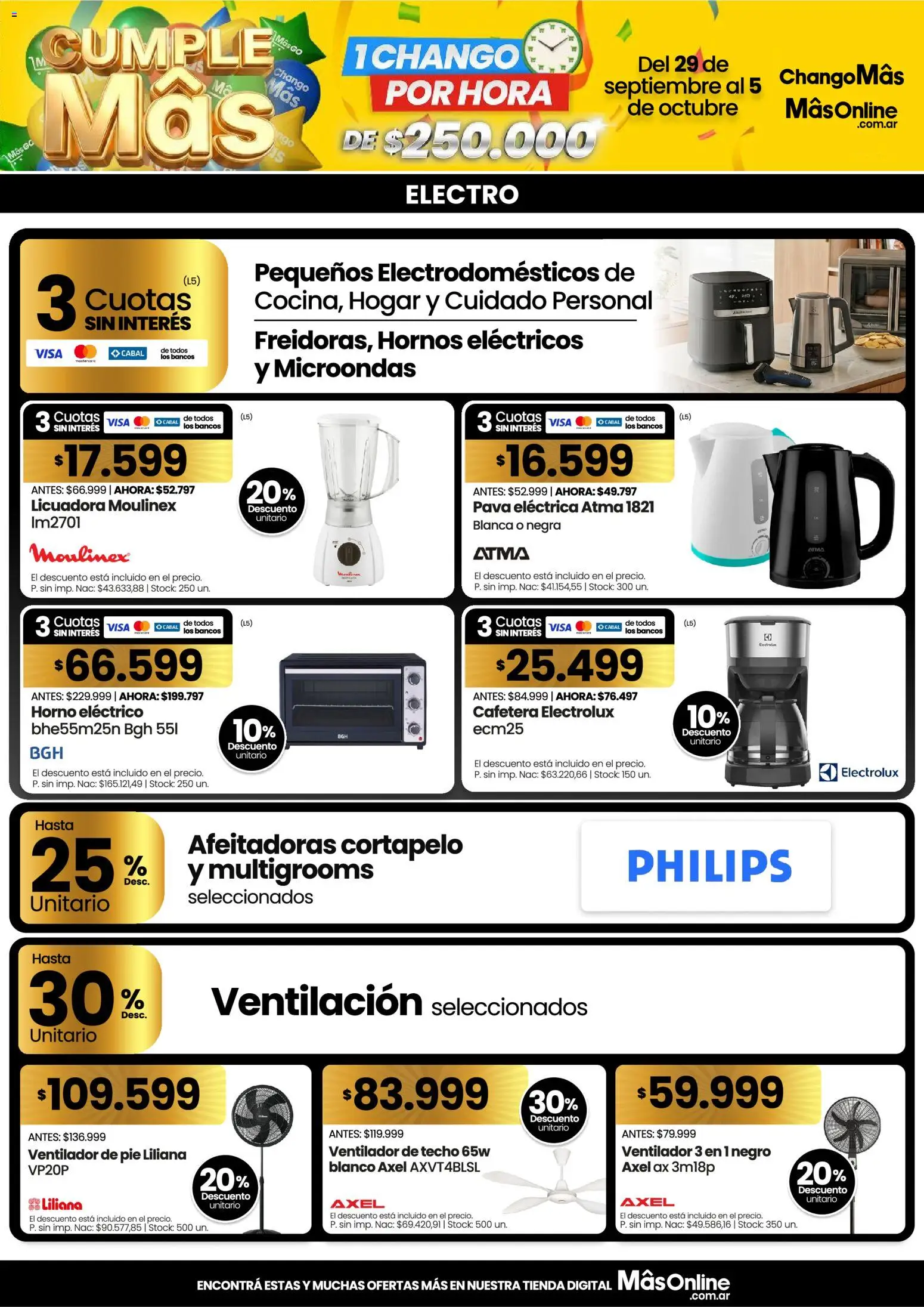 Vista previa del folleto de la tienda Changomas válido desde el 29/09/2026 