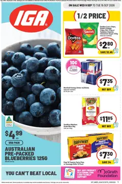 Preview of catalogue IGA catalogue Zuccoli from shop IGA valid 09/09/2026