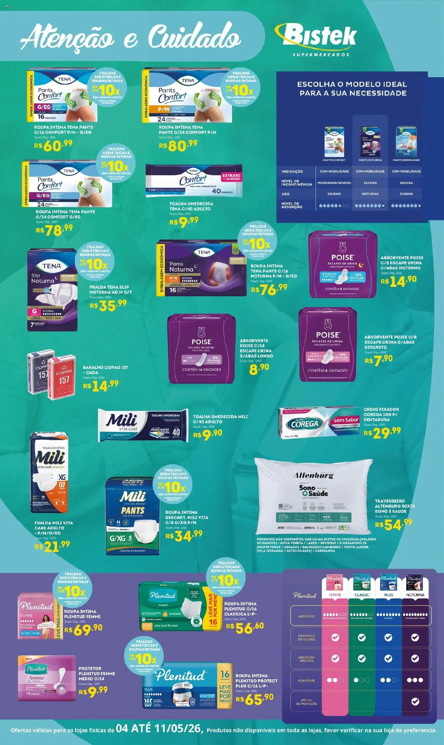 Pré-Visualização do folheto "Bistek Supermercados ofertas Atenção " da loja Bistek Supermercados válido a partir de 04/05/2026