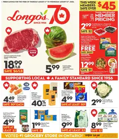 Preview of leaflet Longo's weekly flyer / circulaire from shop Longo's is valid from Aug 06, 2026