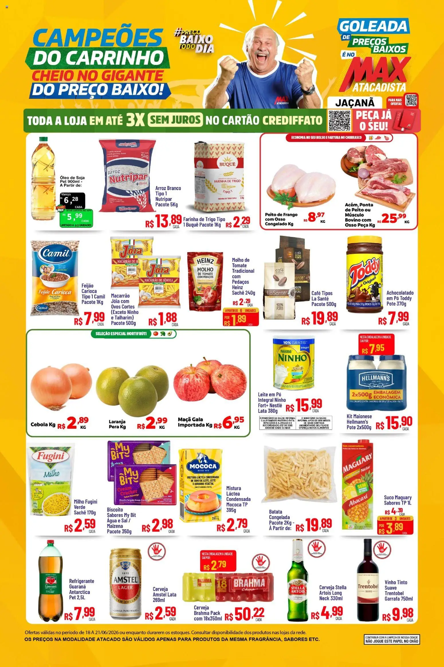 Pré-Visualização do folheto "Max Atacadista ofertas FDS" da loja Max Atacadista válido a partir de 18/06/2026