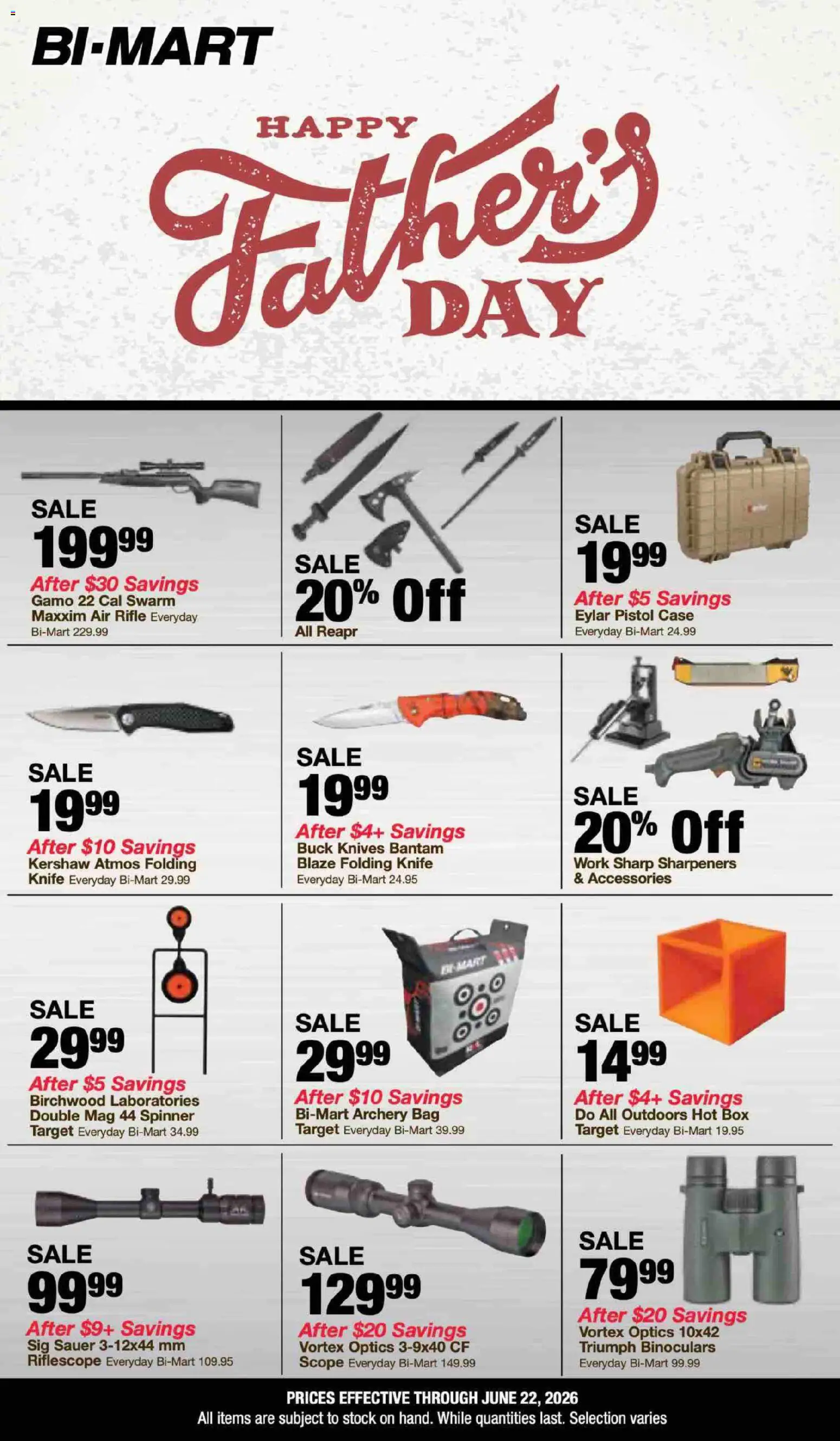 Ad Preview of Bi-Mart Bi-Mart Father´s Day from 06/02/2026