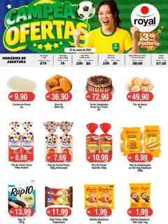 Pré-Visualização do folheto "Royal Supermercados ofertas Terça da Padaria" da loja Royal Supermercados válido a partir de 02/06/2026