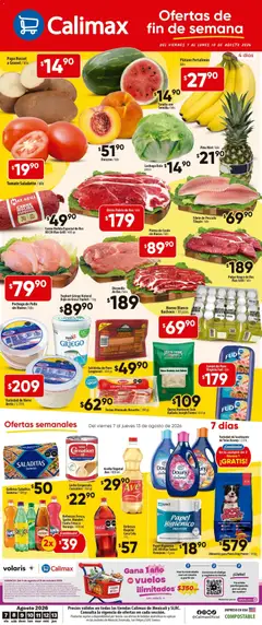 Vista previa las ofertas de la tienda Calimax - Calimax folleto Mexicali y SLRC desde el 07/08/2026 