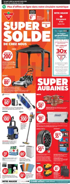 Preview of leaflet Canadian Tire circulaire from shop Canadian Tire is valid from Jul 02, 2026