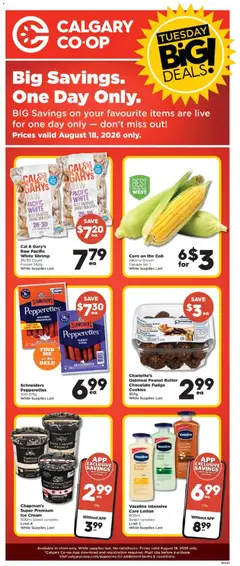 Preview of leaflet Calgary Co-op weekly flyer / circulaire from shop Calgary Co-op is valid from Aug 13, 2026