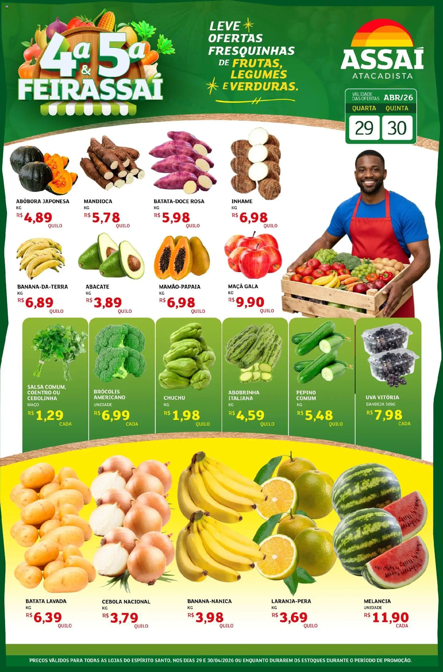 Pré-Visualização do folheto "Assaí Atacadista ofertas - ES" da loja Assaí Atacadista válido a partir de 29/04/2026