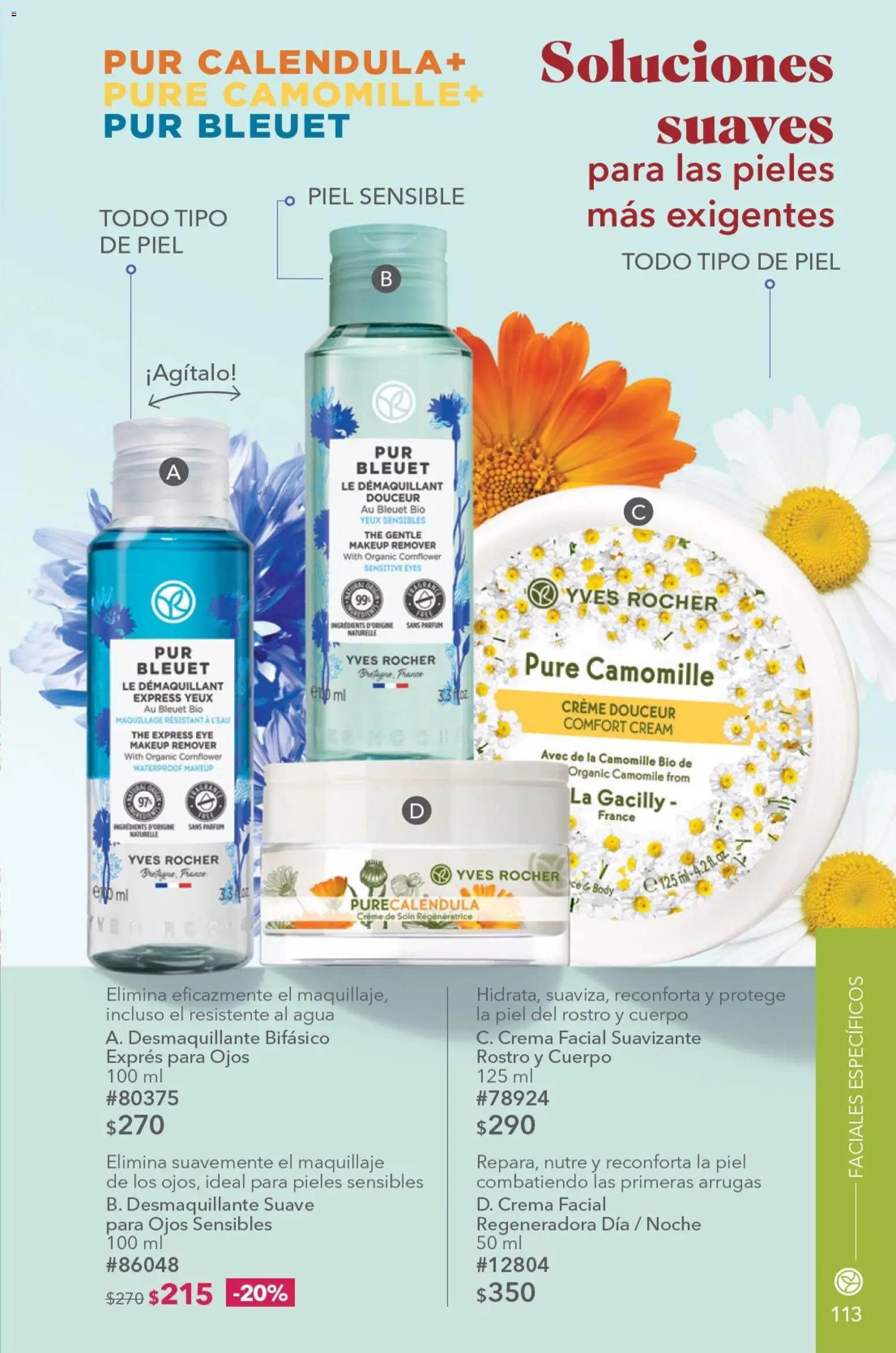 Vista previa las ofertas de la tienda Yves Rocher - Yves Rocher campaña 9 2026 desde el 23/06/2026 - Agua, Maquillaje, Crema, Body, Desmaquillante, Puré, Crema facial, Suavizante