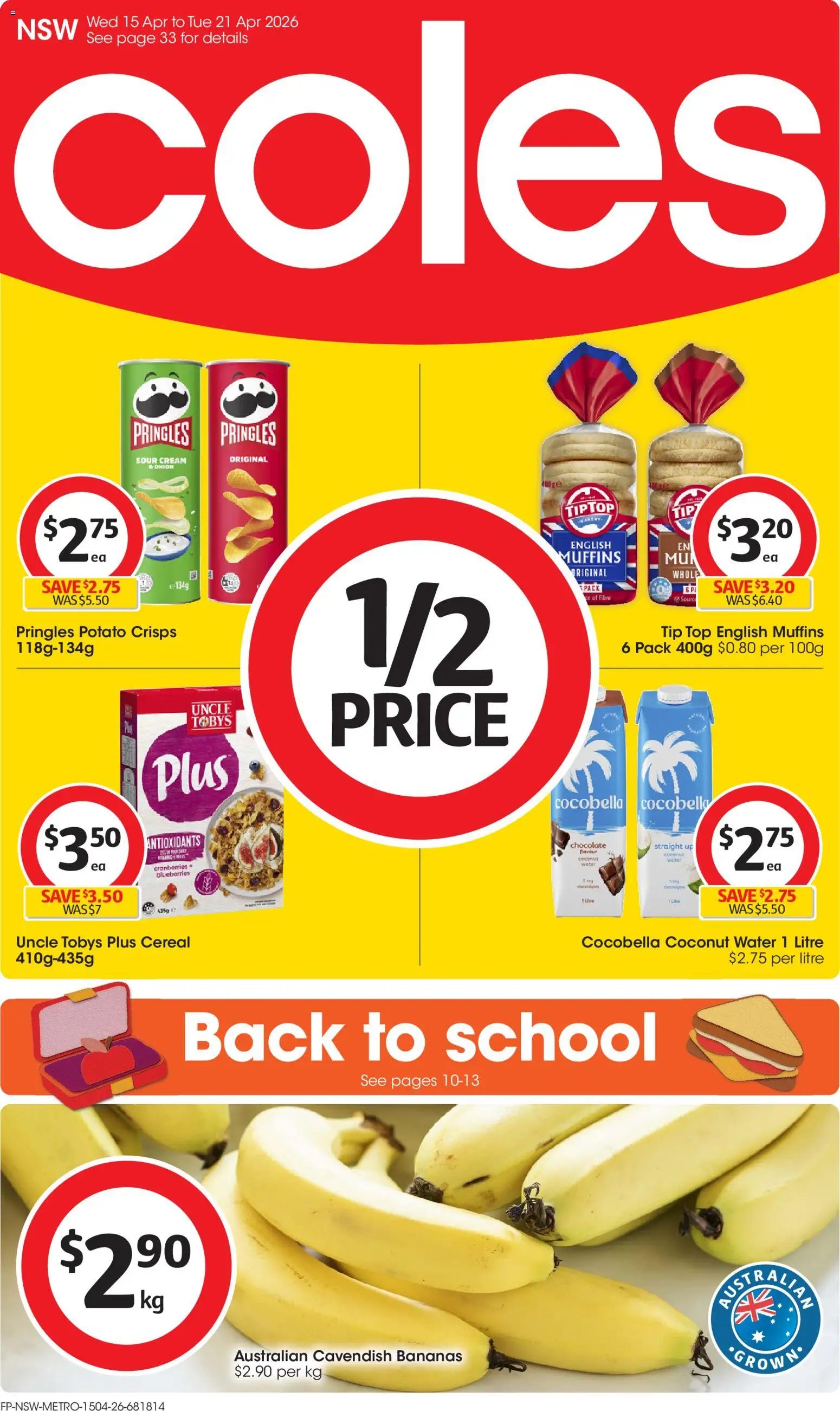 Preview of catalogue Coles catalogue from shop Coles valid 15/04/2026