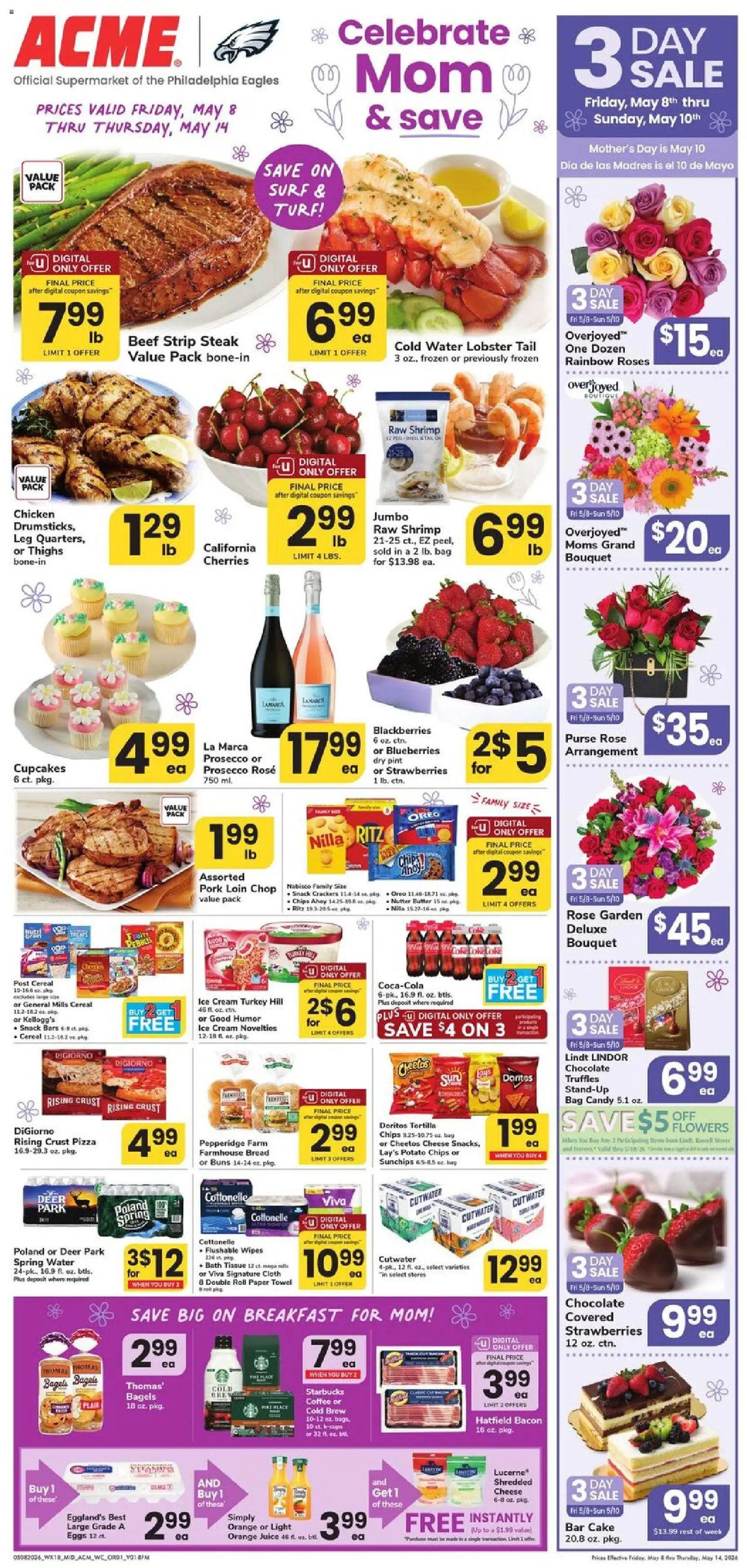 Ad Preview of Acme Acme Weekly Ad - PA from 05/08/2026
