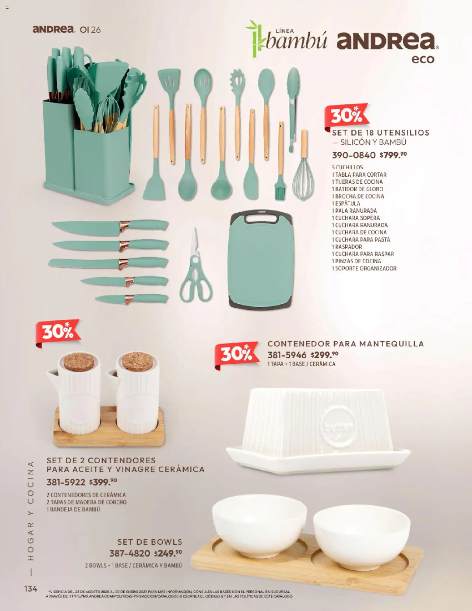 Vista previa las ofertas de la tienda Andrea - Andrea catálogo Home desde el 01/09/2026 