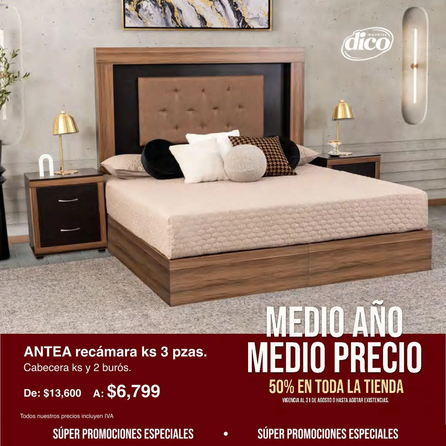 Vista previa las ofertas de la tienda Muebles Dico - Muebles Dico catálogo Medio año, medio precio desde el 01/08/2026 