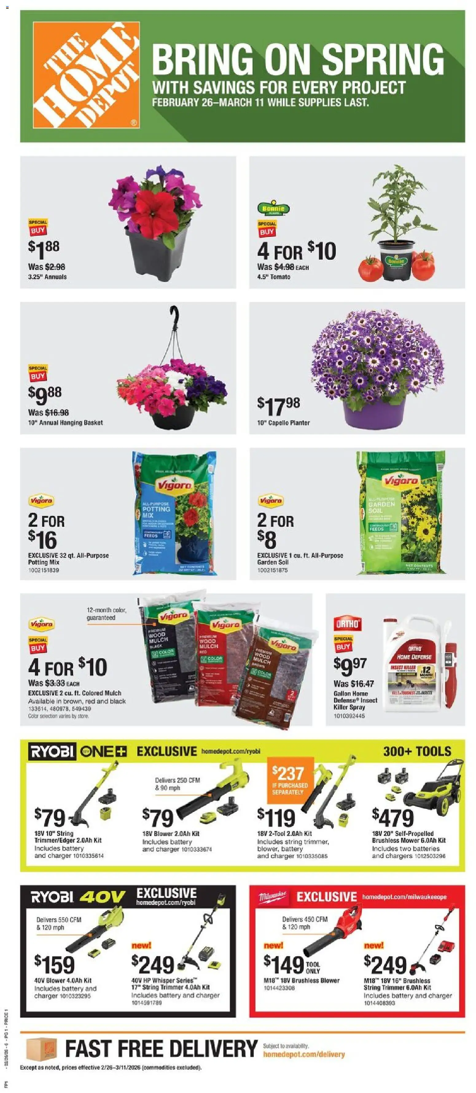 Ad Preview of Home Depot Local Ad - AZ from 02/26/2026