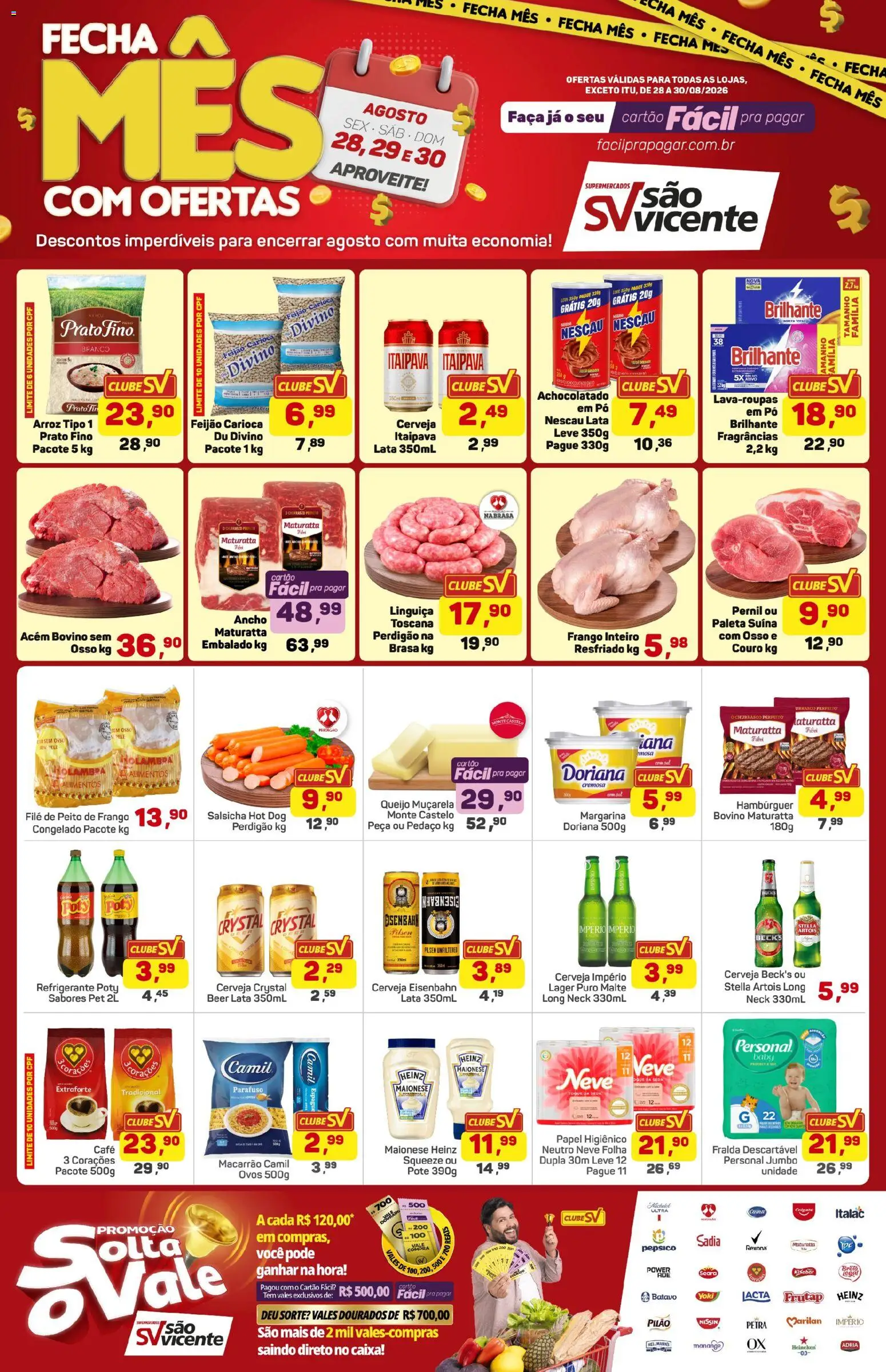 Pré-Visualização do folheto "Supermercados São Vicente - Ofertas da semana" da loja Supermercados São Vicente válido a partir de 28/08/2026