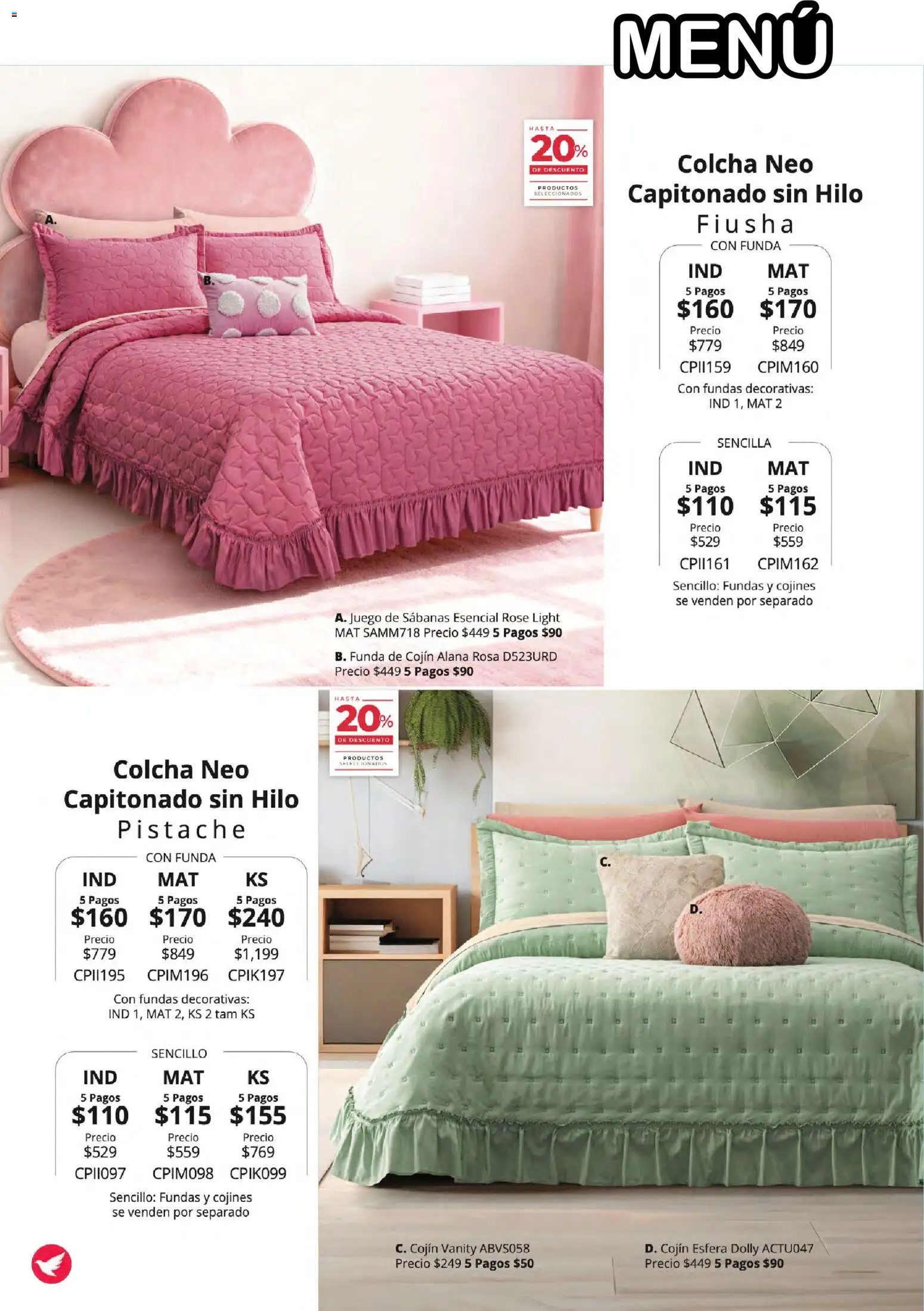 Vista previa las ofertas de la tienda Colchas Concord - Colchas Concord catálogo desde el 01/08/2026 - Juego, Almohada, Sabanas, Cortinas, Funda