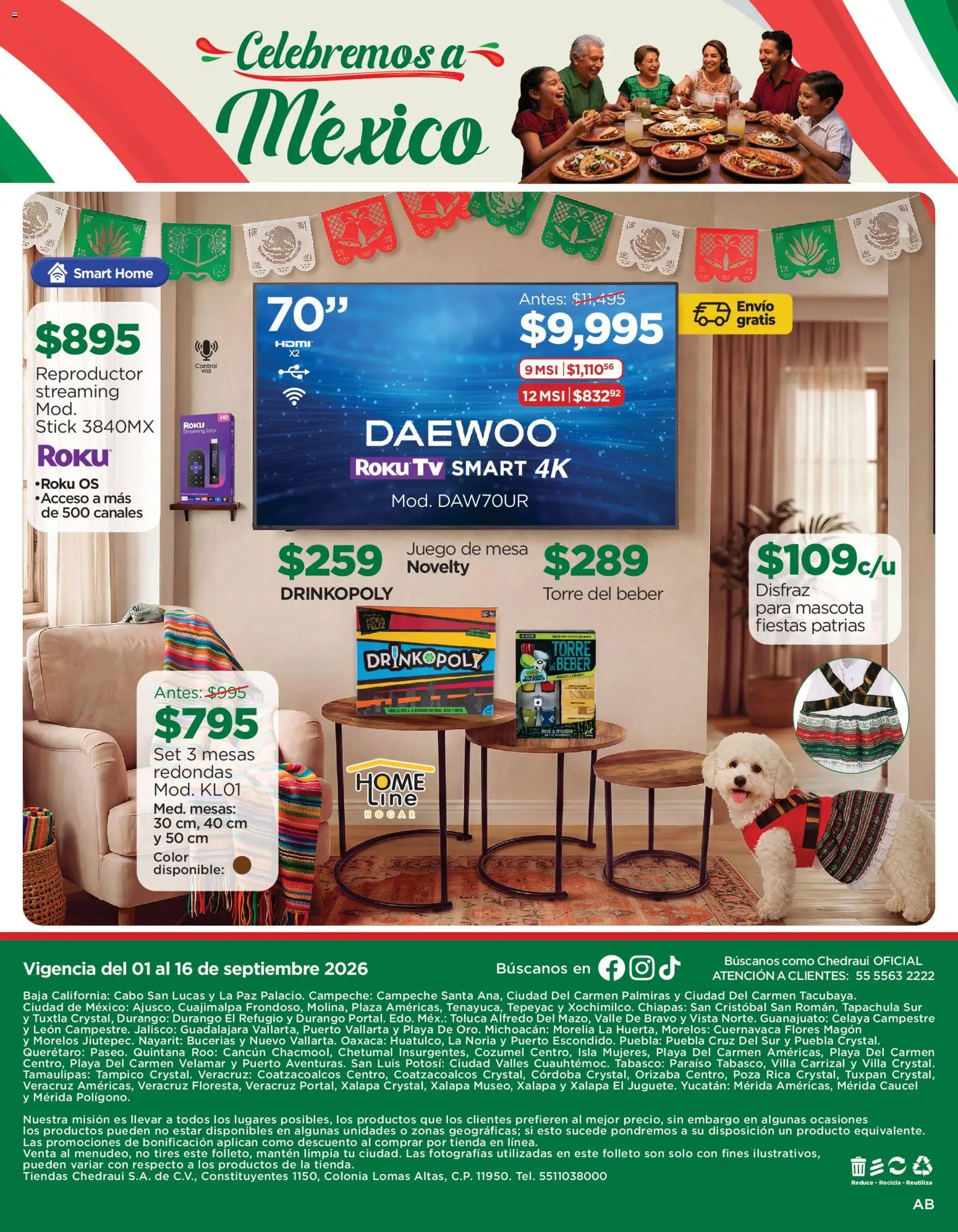 Vista previa las ofertas de la tienda Chedraui - Chedraui Celebremos a México desde el 01/09/2026 