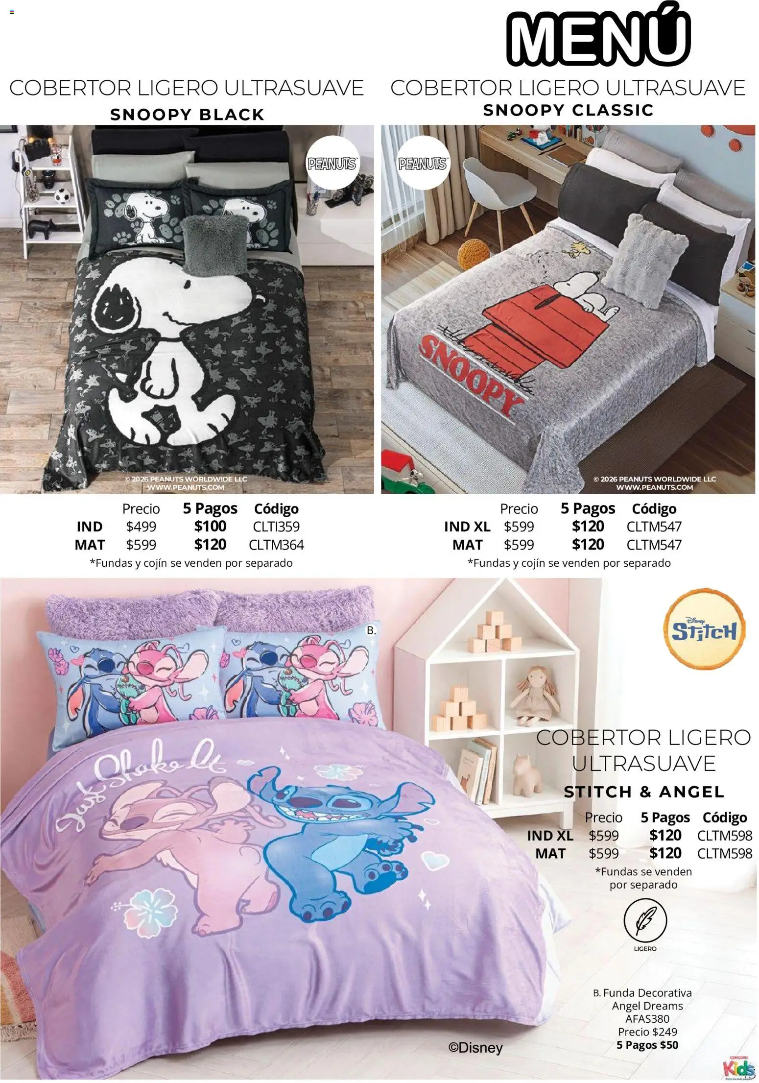 Vista previa las ofertas de la tienda Colchas Concord - Colchas Concord catálogo Colección Infantil Para los más peques desde el 15/10/2026 