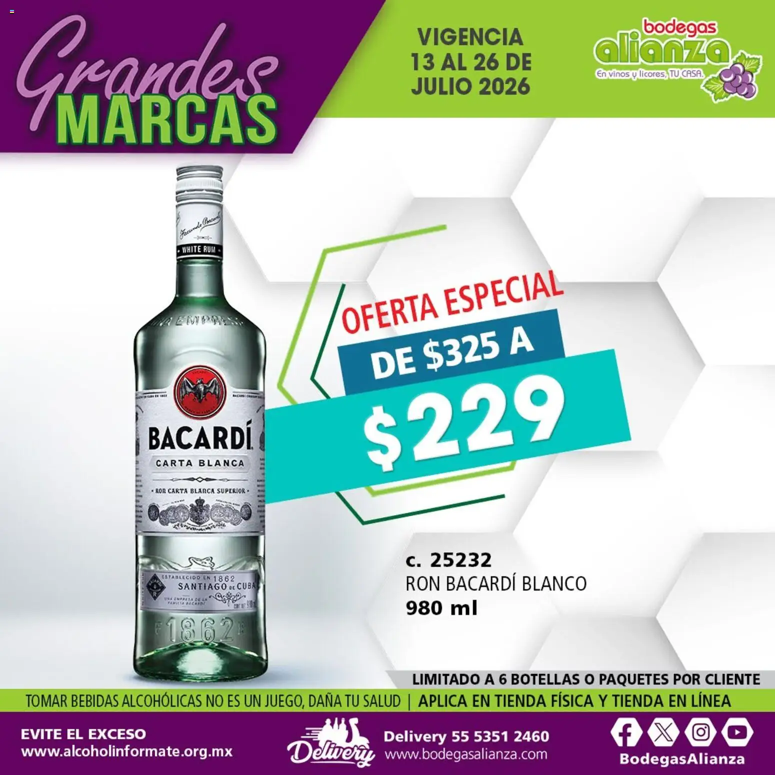 Vista previa las ofertas de la tienda Bodegas Alianza - Bodegas Alianza catálogo Grandes Marcas desde el 13/07/2026 